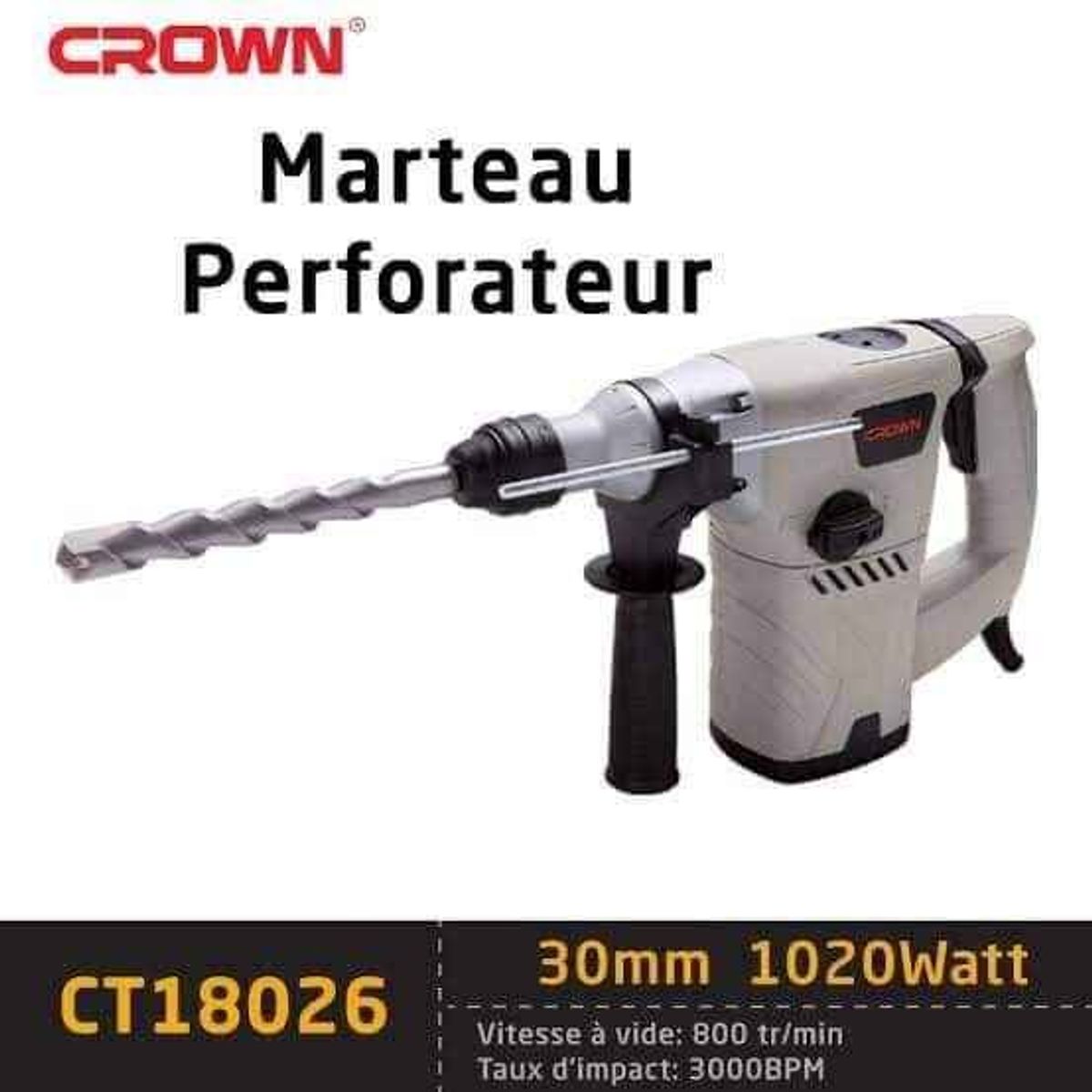 Marteau piquer crown (1020w)