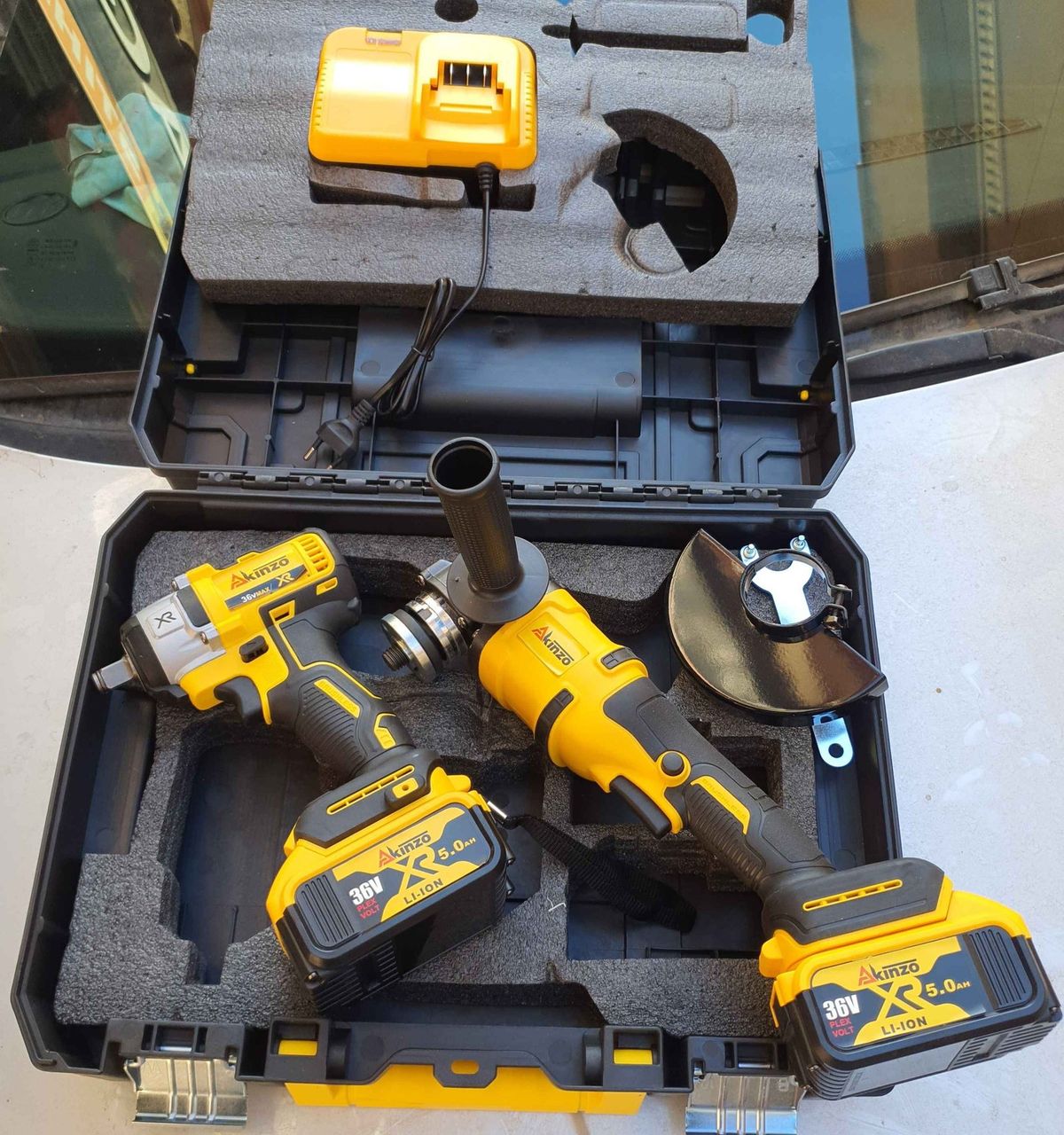 Kit Kinzo 2 articles bouloneuse +trancenaise 36V