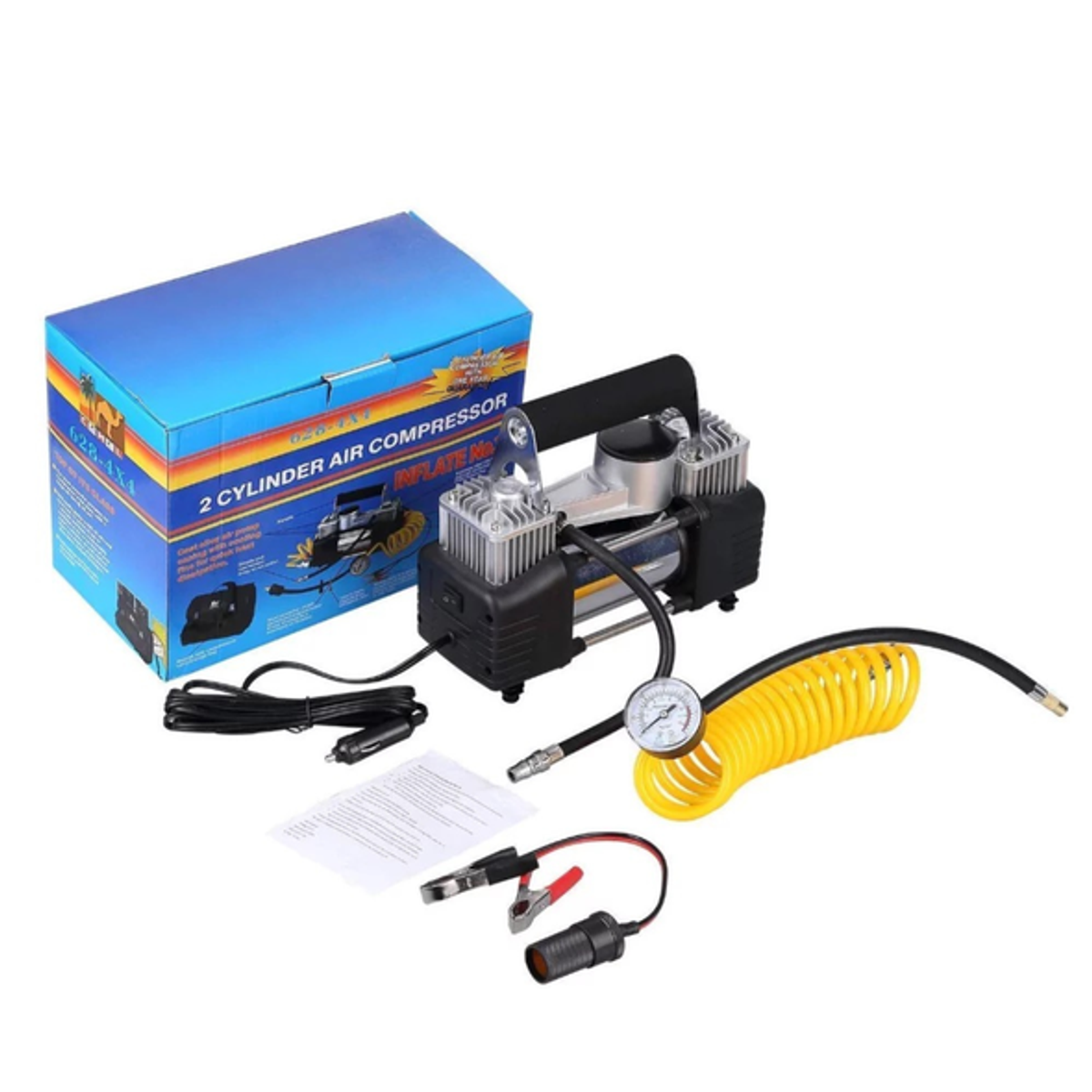 Air Compresseur 2 Cylindre avec sac DC 12V