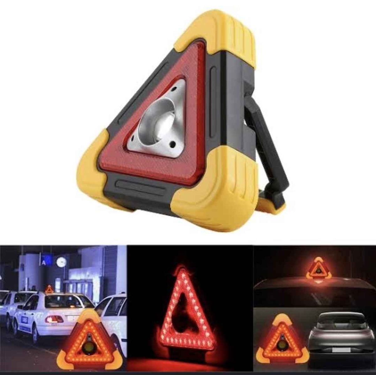 Triangle auto mobile Beetro LA158 lumineux 3 position fixe et clignotant