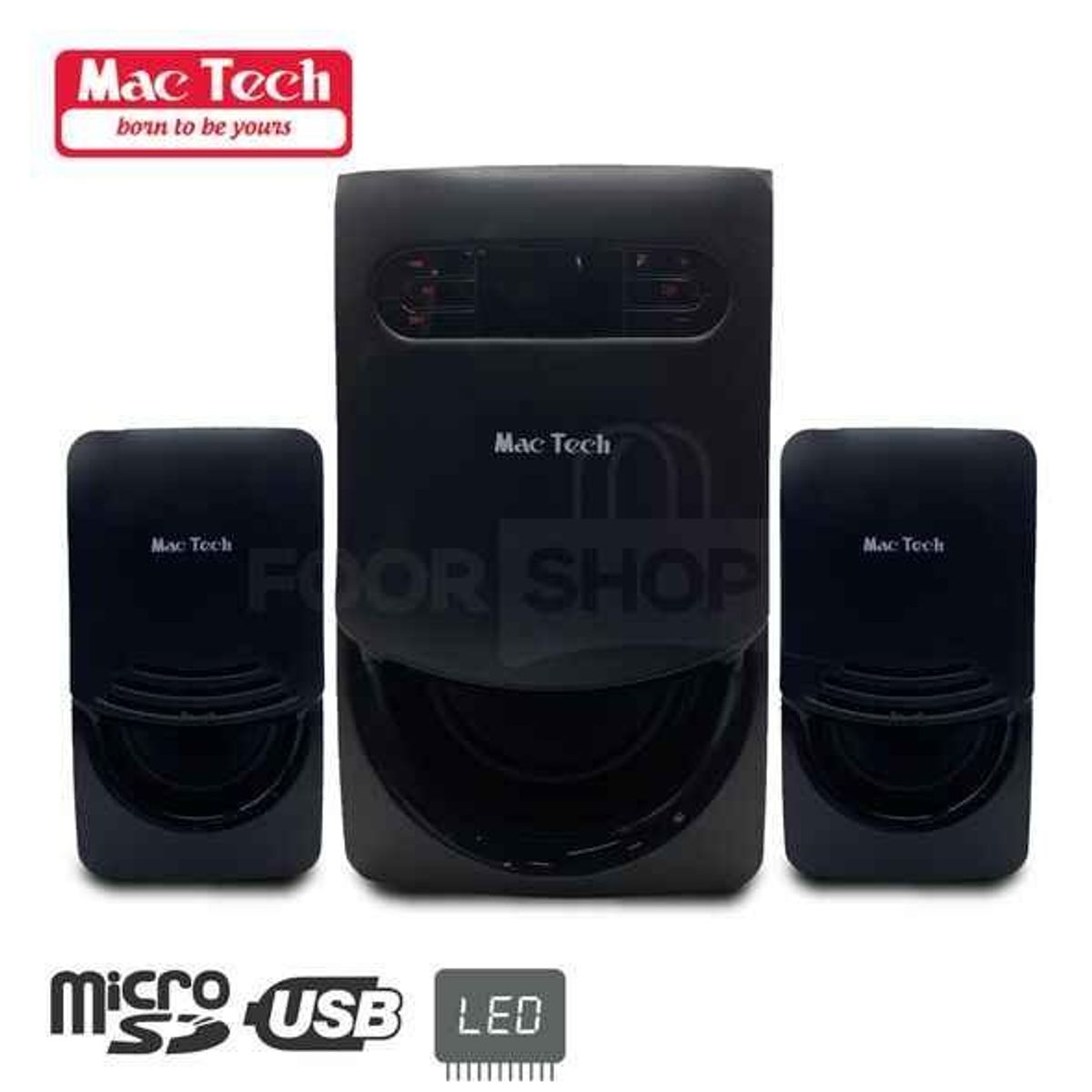 مكبر الصوت Mac Tech multi media speaker system perfect sound MT-SB2590SUF