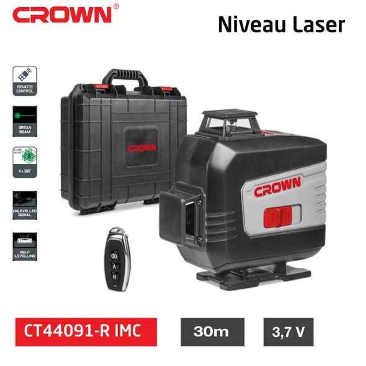 Niveau laser 4d 12ligne 30M  Crown
